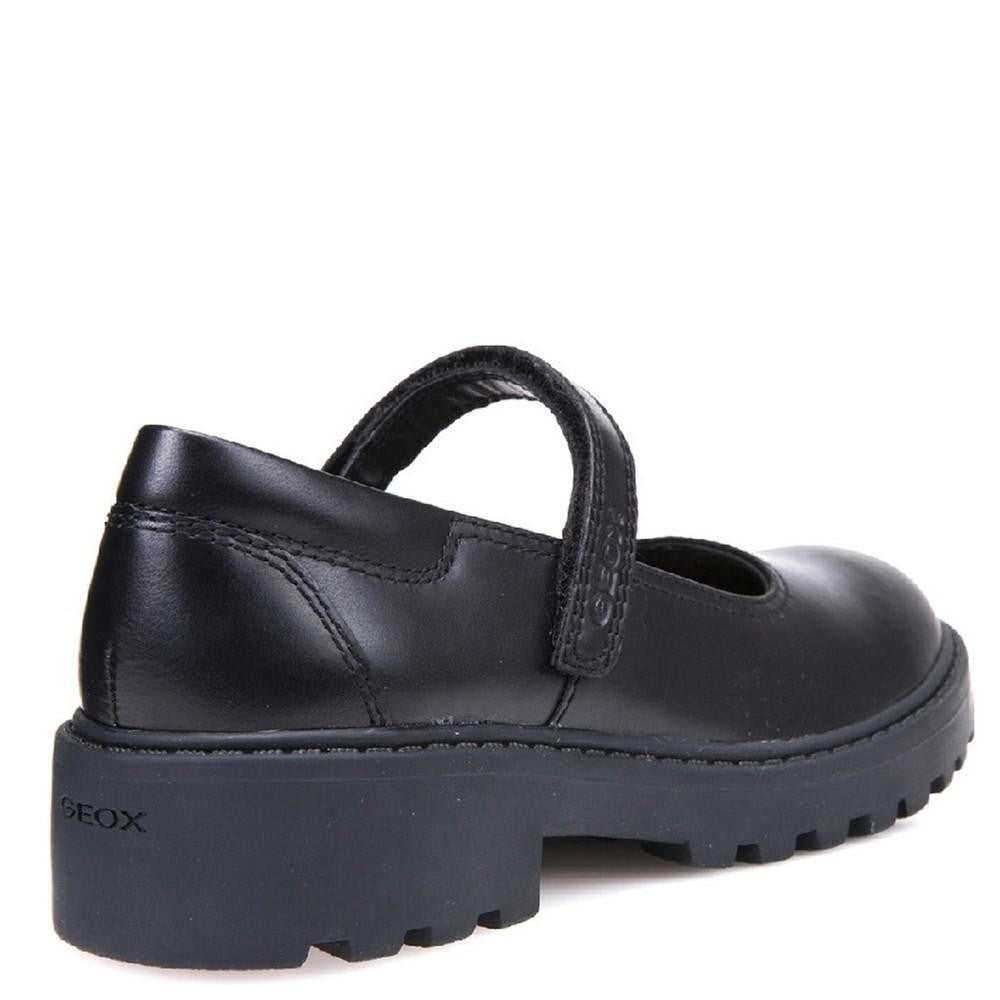 Black - Side - Geox Girls J Casey G. P Touch Fastening Shoe