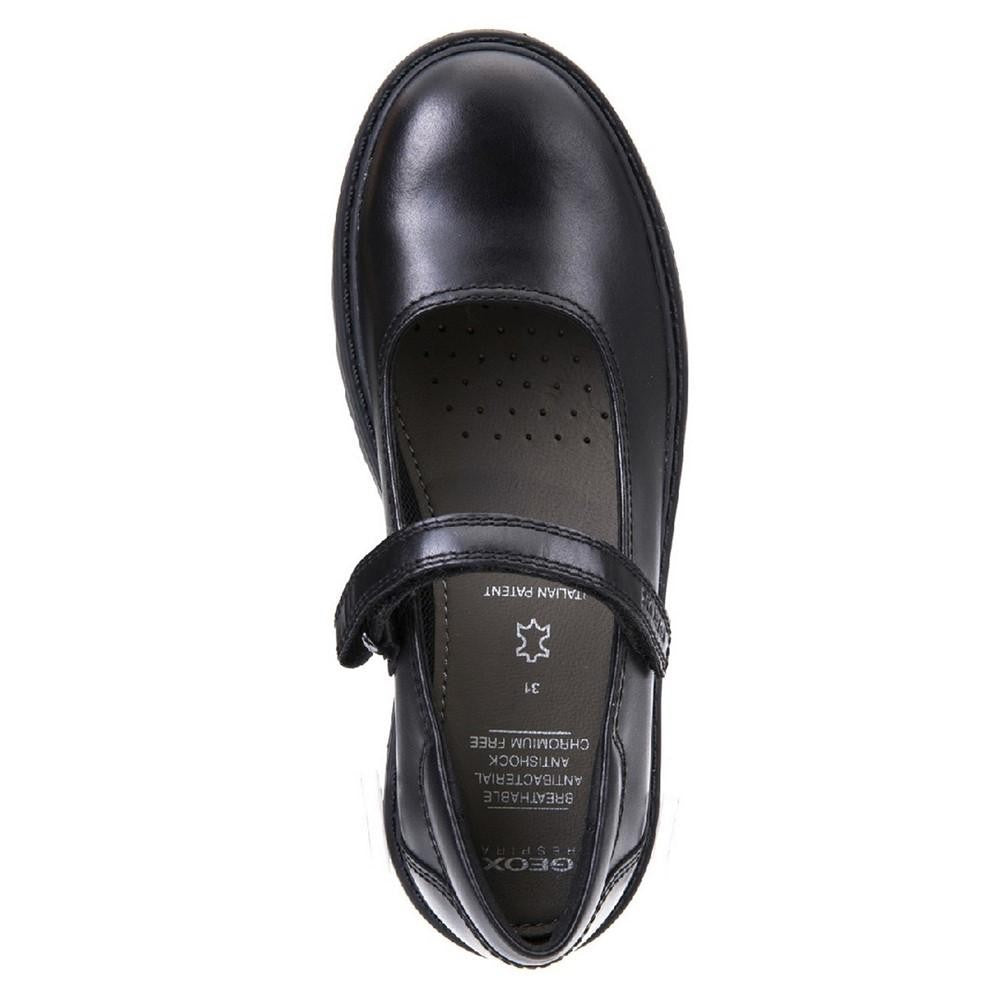 Black - Pack Shot - Geox Girls J Casey G. P Touch Fastening Shoe