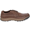 Brown - Back - Hush Puppies Mens Tucker Lace Up Shoes