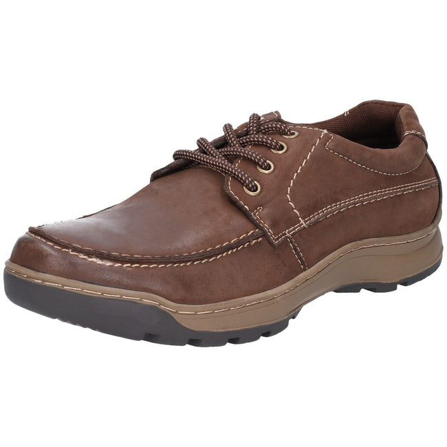 Brown - Lifestyle - Hush Puppies Mens Tucker Lace Up Shoes