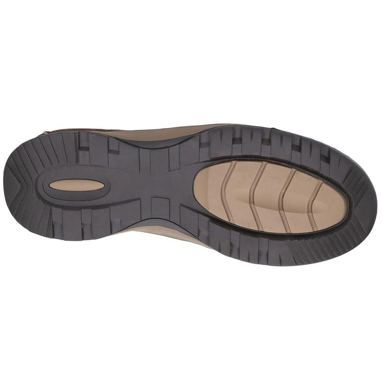 Brown - Close up - Hush Puppies Mens Tucker Lace Up Shoes