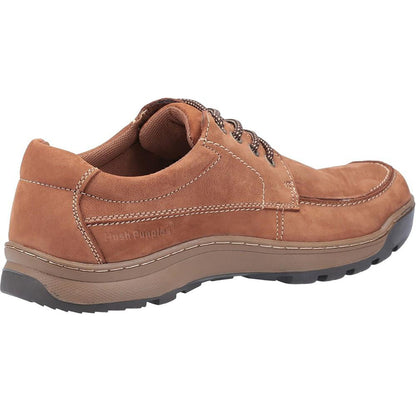 Tan - Side - Hush Puppies Mens Tucker Lace Up Shoes