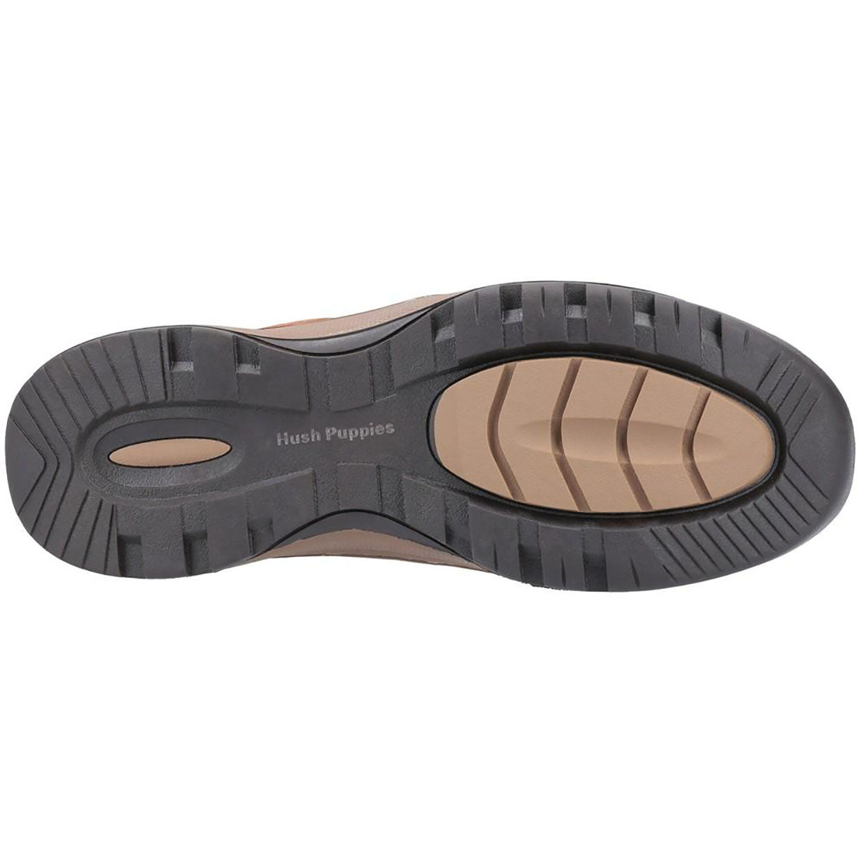 Tan - Pack Shot - Hush Puppies Mens Tucker Lace Up Shoes