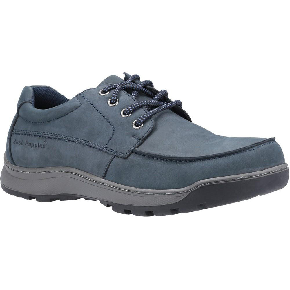 Navy - Front - Hush Puppies Mens Tucker Lace Up Shoes
