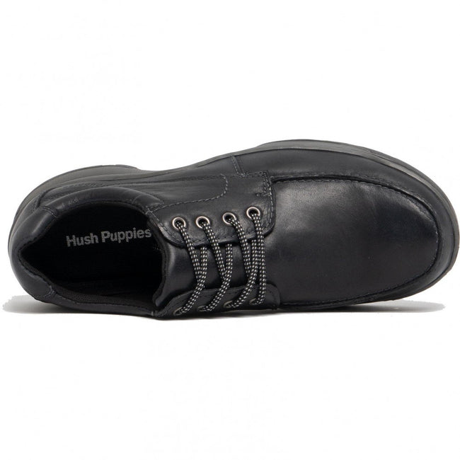 Black - Pack Shot - Hush Puppies Mens Tucker Lace Up Shoes
