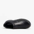 Black - Lifestyle - Hush Puppies Mens Jasper Slip On Leather Shoes