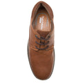 Brown - Side - Hush Puppies Mens Max Hanston Lace Up Dress Shoe
