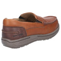 Tan - Back - Hush Puppies Mens Murphy Victory Moccasin Shoes