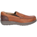 Tan - Side - Hush Puppies Mens Murphy Victory Moccasin Shoes