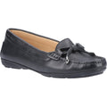 Black - Back - Hush Puppies Womens-Ladies Maggie Slip On Moccasin