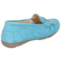 Teal - Back - Hush Puppies Womens-Ladies Maggie Toggle Leather Shoe