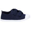 Navy - Back - Flossy Sasha Girls Junior Touch Fastening Shoe