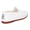 White - Side - Flossy Womens-Ladies Pulga Slip On Shoe