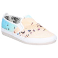 Ecru - Front - Flossy Womens-Ladies Pastel Slip On Shoe