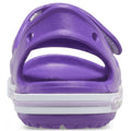 Neon Purple - Side - Crocs Childrens-Kids Crocband LL Sandal