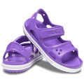 Neon Purple - Close up - Crocs Childrens-Kids Crocband LL Sandal