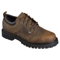 Dark Brown - Front - Skechers Mens Tom Cats Leather Lace Up Shoe