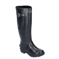 Black - Front - Cotswold Womens-Ladies Windsor Tall Wellington Boot