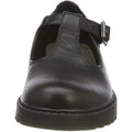 Black - Close up - Geox Girls J Casey G. E Leather School Shoe
