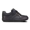 Black - Back - Geox Boys Junior J Arzach B. D Lace Up Leather Trainer