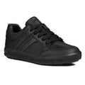 Black - Front - Geox Boys Junior J Arzach B. D Lace Up Leather Trainer