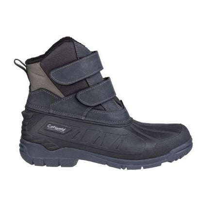 Black - Back - Cotswold Womens-Ladies Kempsford Wellington Boot