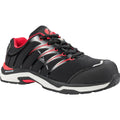Black-Red - Front - Albatros Mens Twist Low Lace Up Safety Shoe