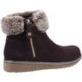 Brown - Lifestyle - Hush Puppies Womens-Ladies Penny Zip Ankle Boot