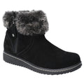 Black - Front - Hush Puppies Womens-Ladies Penny Zip Ankle Boot