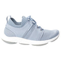 Dusty Blue - Back - Hush Puppies Womens World BounceMax Lace Up Trainer