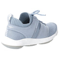 Dusty Blue - Side - Hush Puppies Womens World BounceMax Lace Up Trainer
