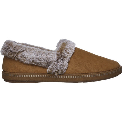 Chestnut - Back - Skechers Womens Fur Lined Slipper