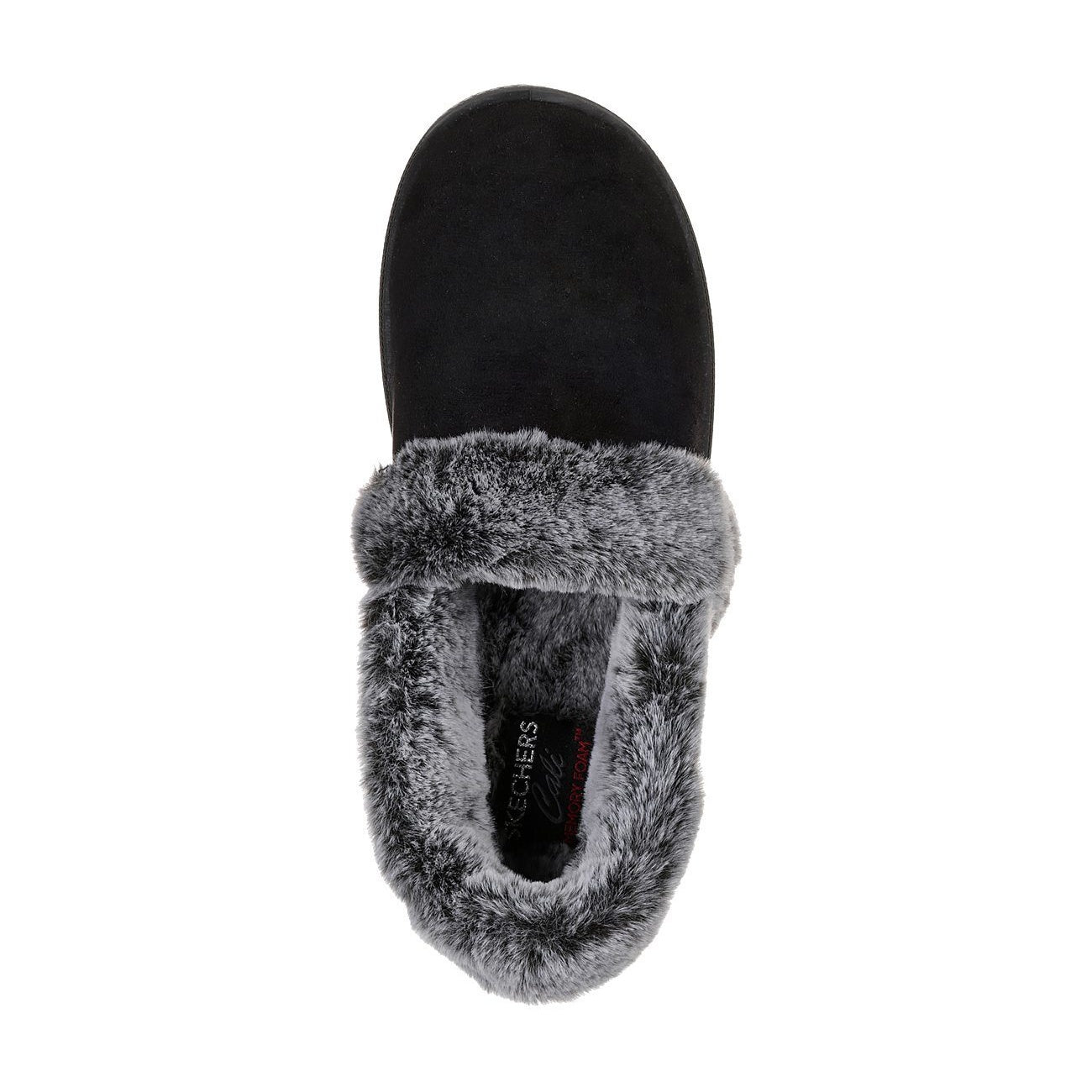 Black - Lifestyle - Skechers Womens Fur Lined Slipper