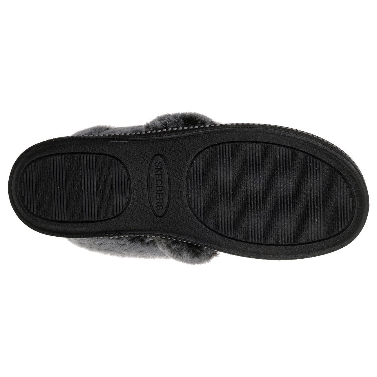 Black - Pack Shot - Skechers Womens Fur Lined Slipper