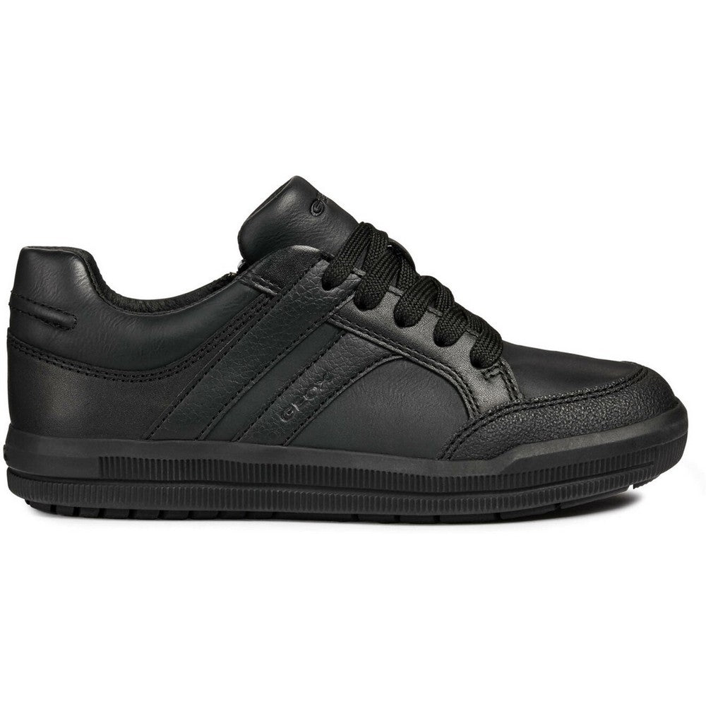 Black - Lifestyle - Geox J Arzach B. D Leather Lace Up Trainer