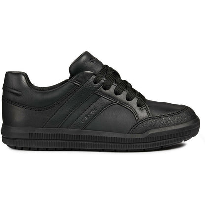 Black - Lifestyle - Geox J Arzach B. D Leather Lace Up Trainer
