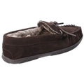 Chocolate - Side - Hush Puppies Mens Ace Slip On Leather Slipper