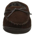 Chocolate - Close up - Hush Puppies Mens Ace Slip On Leather Slipper