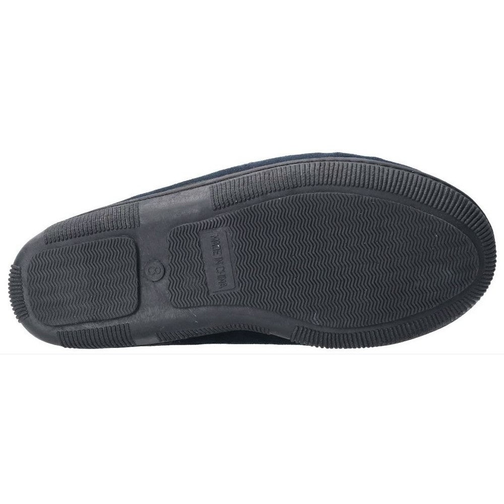 Navy - Lifestyle - Hush Puppies Mens Ace Slip On Leather Slipper