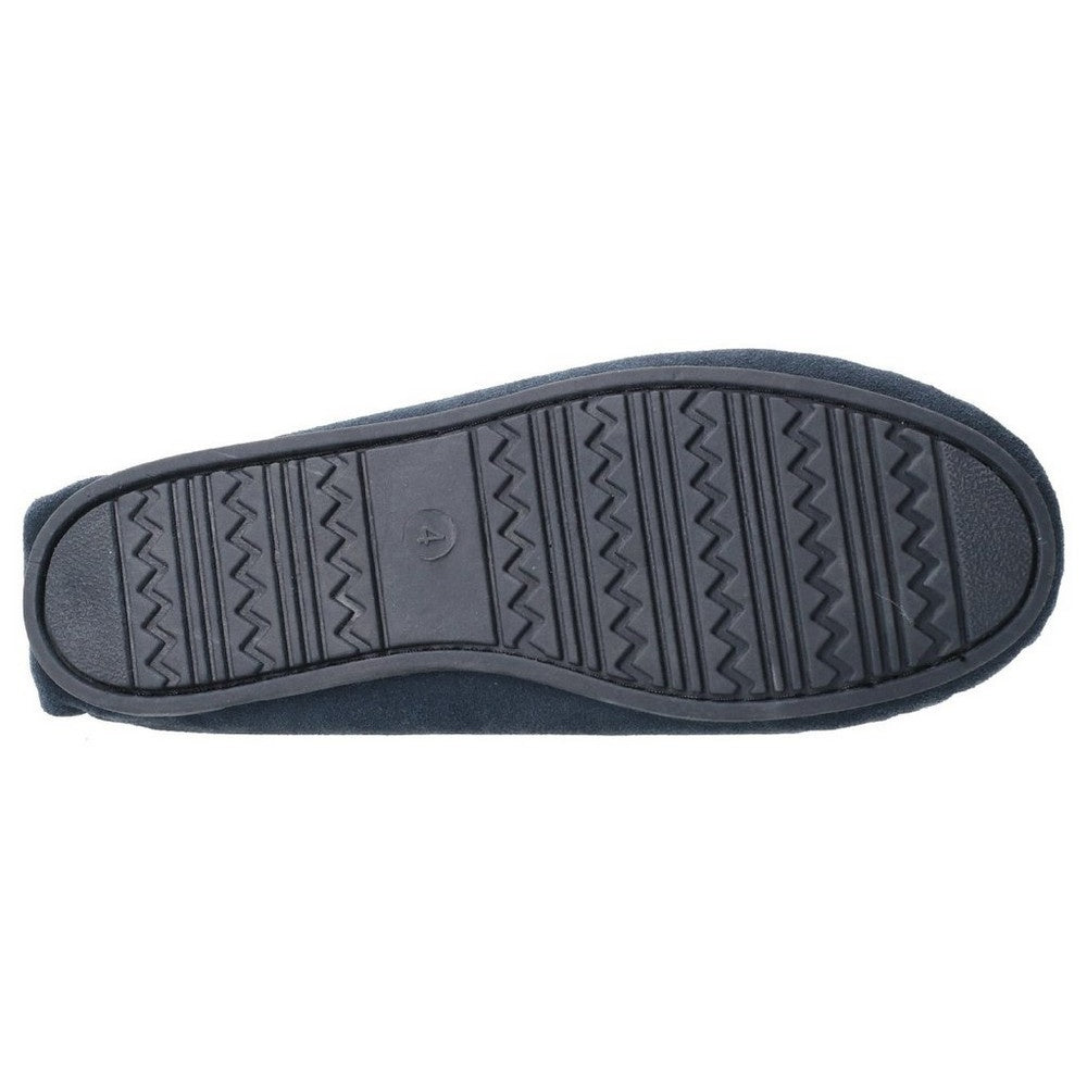 Navy - Lifestyle - Hush Puppies Womens-Ladies Allie Slip On Leather Slipper