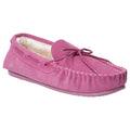 Rose - Front - Hush Puppies Womens-Ladies Allie Slip On Leather Slipper