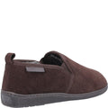 Brown - Close up - Hush Puppies Mens Arnold Slip On Leather Slipper