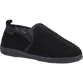 Black - Front - Hush Puppies Mens Arnold Slip On Leather Slipper