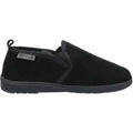 Black - Back - Hush Puppies Mens Arnold Slip On Leather Slipper