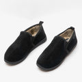 Black - Close up - Hush Puppies Mens Arnold Slip On Leather Slipper