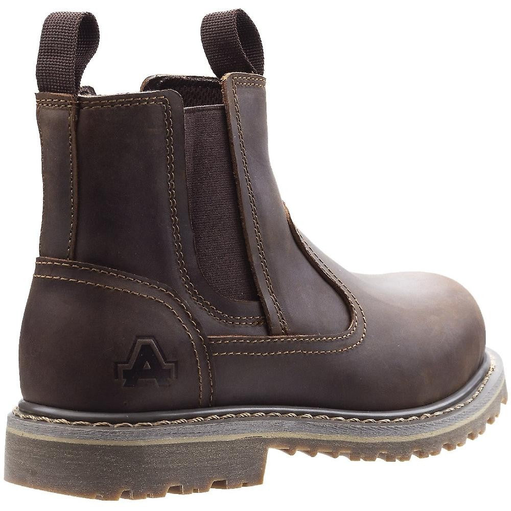 Brown - Side - Amblers Safety Womens AS101 Alice Slip On Safety Boot