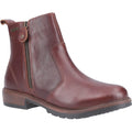 Brown - Front - Cotswold Womens-Ladies Ashwicke Zip Leather Ankle Boot