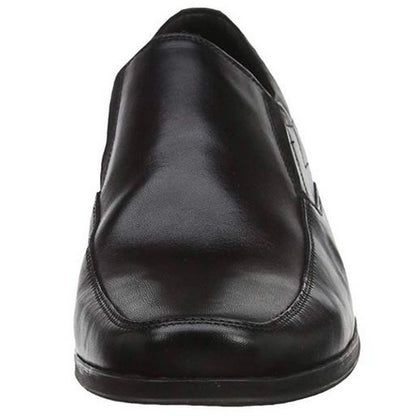 Black - Pack Shot - Hush Puppies Mens Billy Slip On Leather Shoe