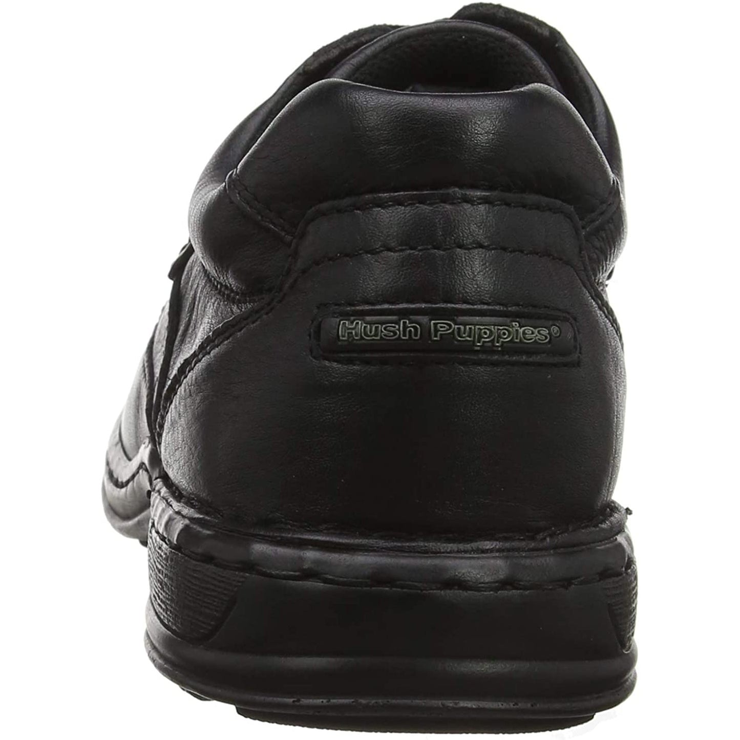 Black - Pack Shot - Hush Puppies Randall II Mens Leather Lace Up Shoe