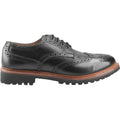 Black - Back - Cotswold Mens Quenington Commando Lace Up Dress Leather Shoe